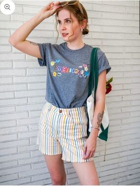 Cabana Striped “A Line” Wrangler Denim Shorts - NWOT